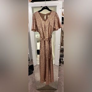 Revelry size 4 sequin bridesmaid dress